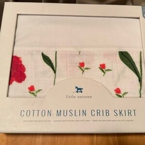 Cotton Muslin Crib Skirt